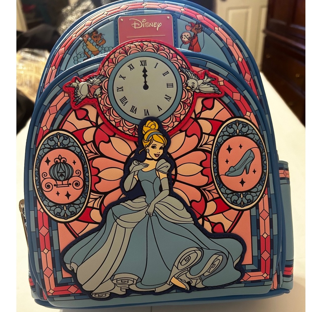Disney Loungefly Cinderella Stained Glass Mini Backpack New Amazon Exclusive